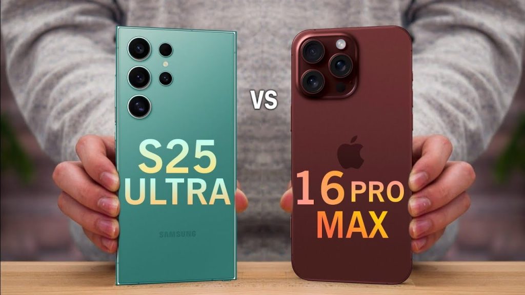 Samsung S25 Ultra vs iPhone 16 Pro Max/Youtube: Same Tech
